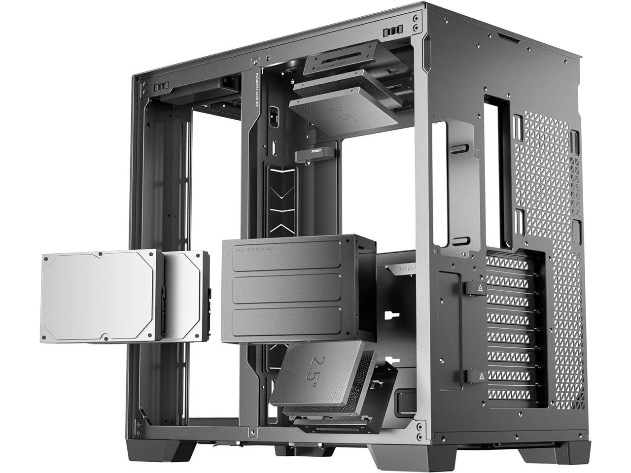 C8 ARGB, 2X TQR 160Mm & 1X TQ 140Mm ARGB PWM Fans Included, Dual-Chamber Layout, Type-C, 360Mm Radiator Support, Seamless TG Front & Side Panels, RTX 40 Compatible, Full-Tower E-ATX PC Case