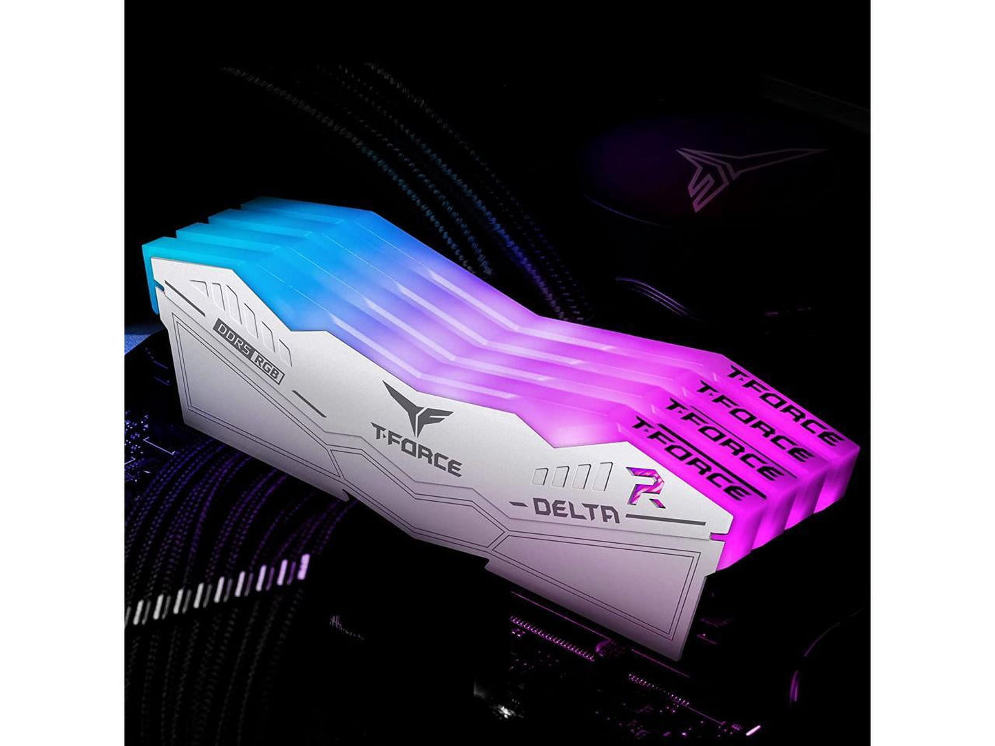 Team T-Force Delta RGB 32GB (2 X 16GB) 288-Pin PC RAM DDR5 6000 (PC5 48000) Desktop Memory Model FF4D532G6000HC38ADC01