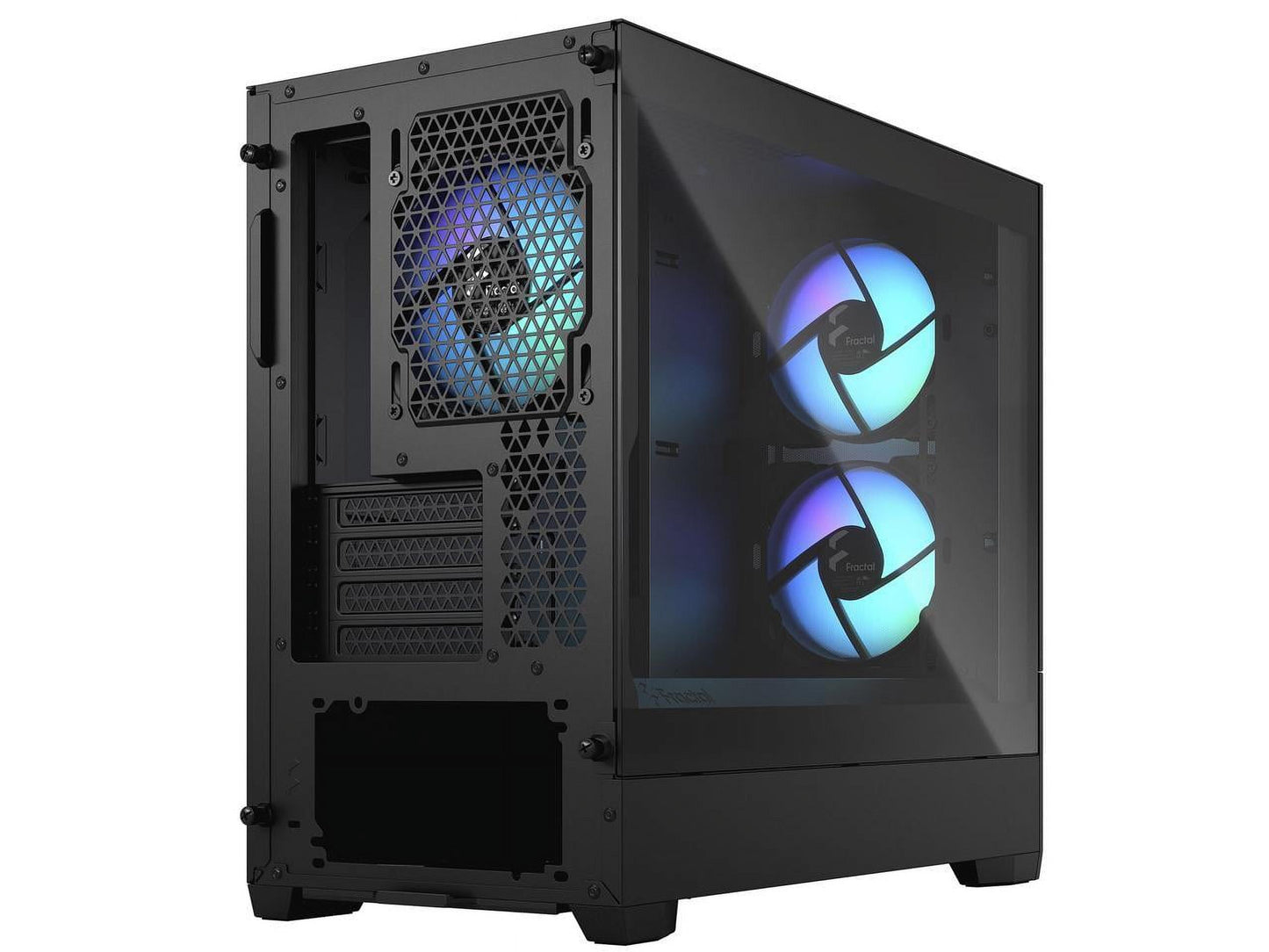 Pop Mini Air RGB Black TG Matx High-Airflow Clear Tempered Glass Window Tower Computer Case