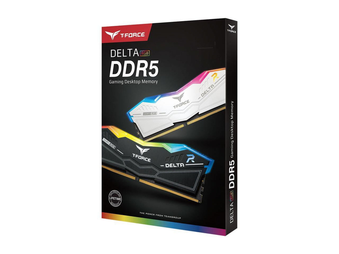 Team T-Force Delta RGB 32GB (2 X 16GB) 288-Pin PC RAM DDR5 6400 (PC5 51200) Desktop Memory Model FF3D532G6400HC40BDC01