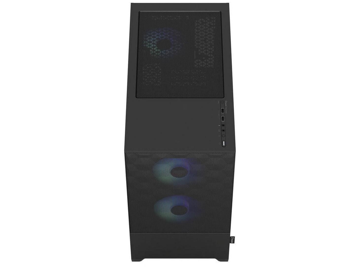 Pop Mini Air RGB Black TG Matx High-Airflow Clear Tempered Glass Window Tower Computer Case