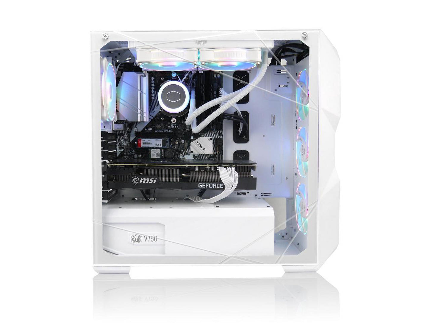 Blizzard Series Gaming PC - Intel Core I9 11900KF NVIDIA Geforce RTX 4060 Ti, 32GB 3600Mhz DDR4, 1TB NVME M.2 SSD, 360Mm Liquid Cooler, ARGB Fans, Wifi/Ac, TD500 Mesh White Case, Windows 11