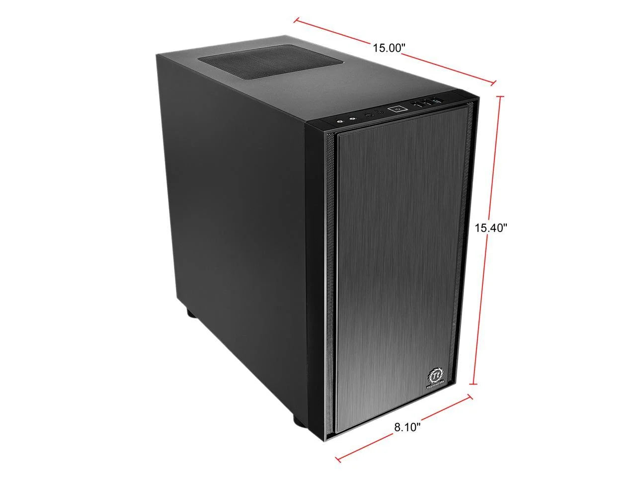 Versa H17 Black SPCC Micro ATX Gaming Computer Case CA-1J1-00S1NN-00
