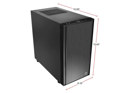 Versa H17 Black SPCC Micro ATX Gaming Computer Case CA-1J1-00S1NN-00