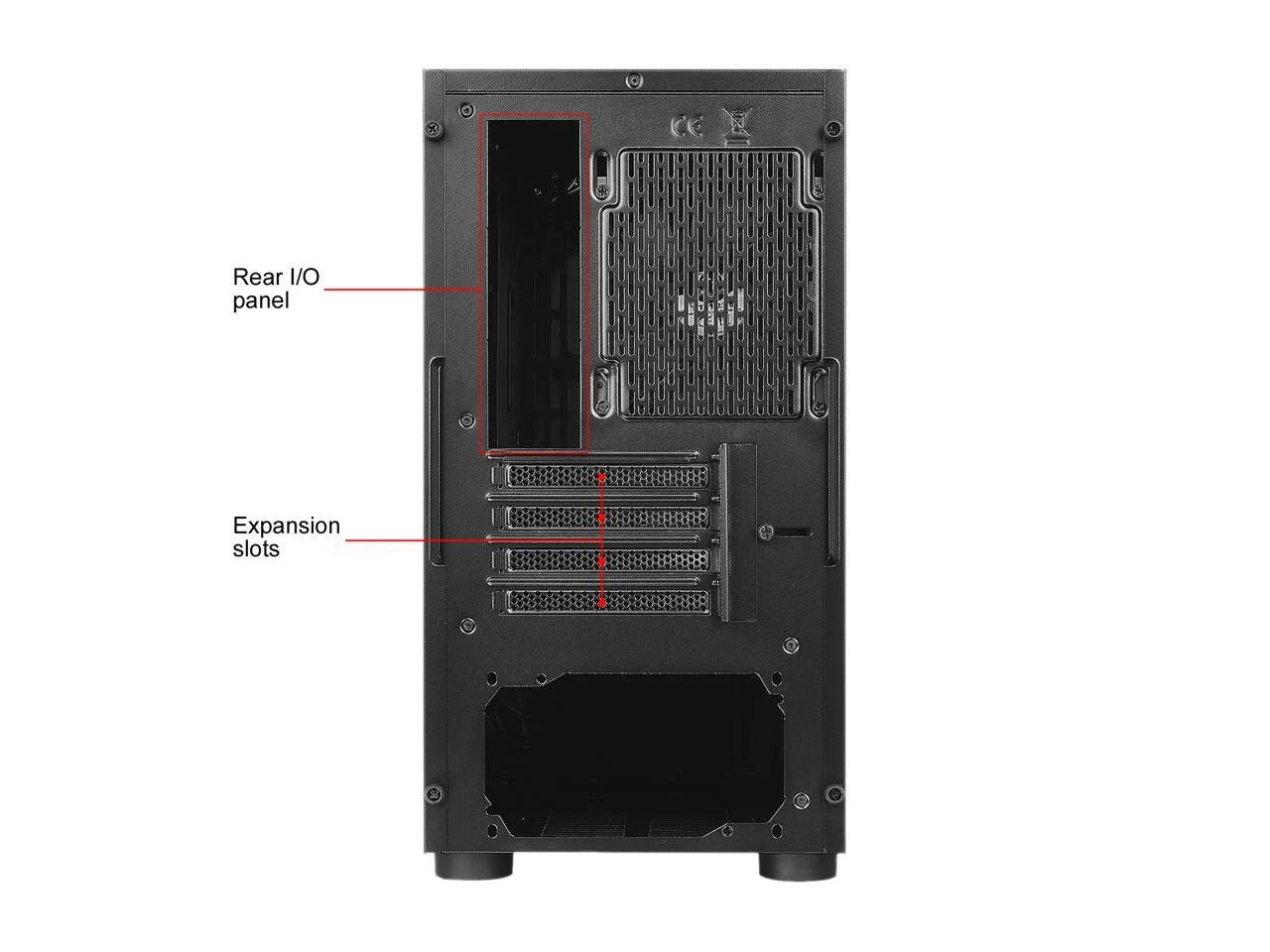 Versa H17 Black SPCC Micro ATX Gaming Computer Case CA-1J1-00S1NN-00