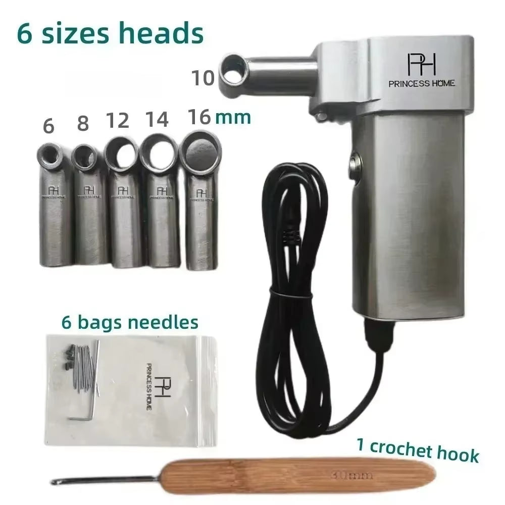Crochet Braiding Making Machine Hair Making Machine for DIY Dreadlock Braids 6Head Hair Braids Crochet Twisting Braiding Machine