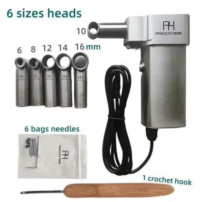 Crochet Braiding Making Machine Hair Making Machine for DIY Dreadlock Braids 6Head Hair Braids Crochet Twisting Braiding Machine