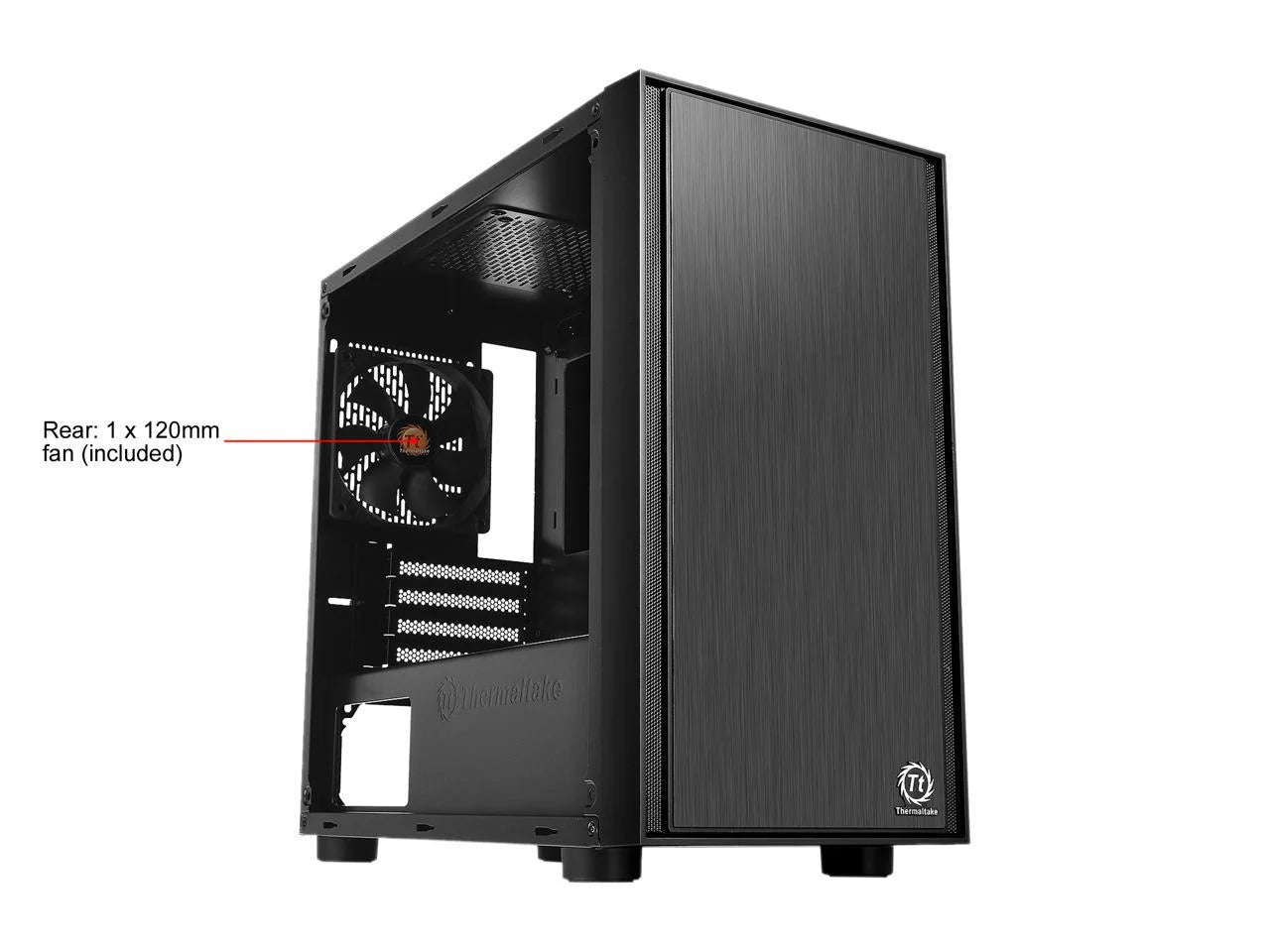 Versa H17 Black SPCC Micro ATX Gaming Computer Case CA-1J1-00S1NN-00