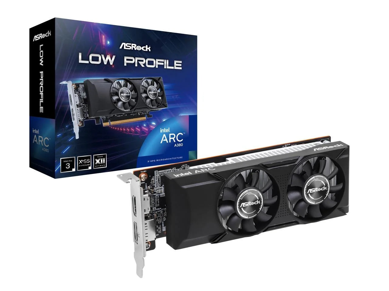 Low Profile Arc A380 6GB GDDR6 PCI Express 4.0 ITX Video Card A380 LP 6G
