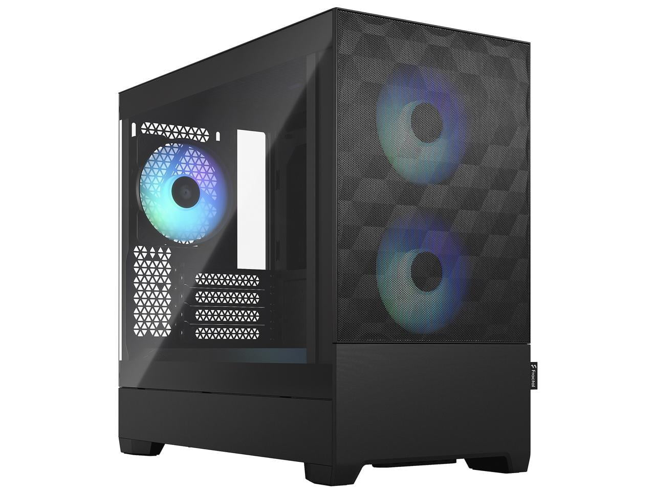 Pop Mini Air RGB Black TG Matx High-Airflow Clear Tempered Glass Window Tower Computer Case