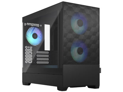 Pop Mini Air RGB Black TG Matx High-Airflow Clear Tempered Glass Window Tower Computer Case