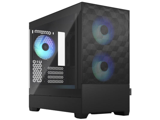 Pop Mini Air RGB Black TG Matx High-Airflow Clear Tempered Glass Window Tower Computer Case