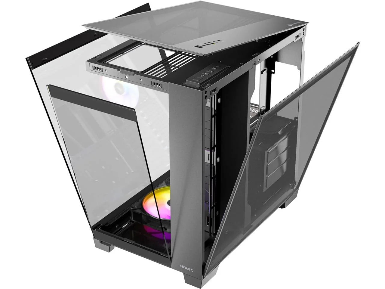 C8 ARGB, 2X TQR 160Mm & 1X TQ 140Mm ARGB PWM Fans Included, Dual-Chamber Layout, Type-C, 360Mm Radiator Support, Seamless TG Front & Side Panels, RTX 40 Compatible, Full-Tower E-ATX PC Case