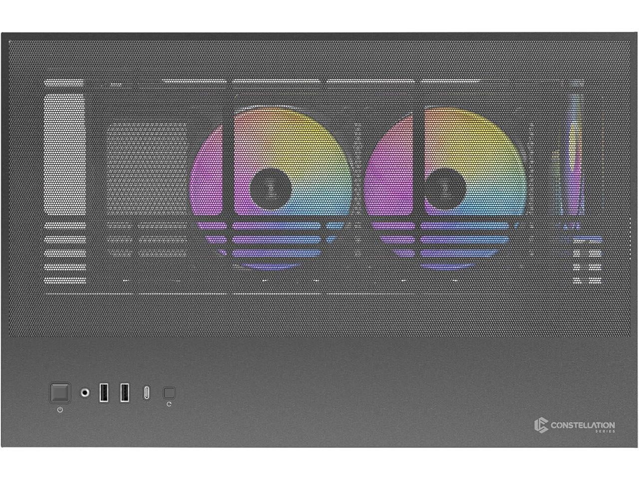 C8 ARGB, 2X TQR 160Mm & 1X TQ 140Mm ARGB PWM Fans Included, Dual-Chamber Layout, Type-C, 360Mm Radiator Support, Seamless TG Front & Side Panels, RTX 40 Compatible, Full-Tower E-ATX PC Case