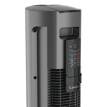 42" 1500W All Season Tower Fan and Space Heater with Timer and Remote, Gray, FH515, New