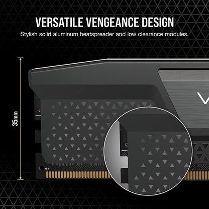 VENGEANCE DDR5 RAM 16GB 5600Mhz 6000Mhz 6400Mhz Intel XMP ICUE Compatible Computer Memory - Black