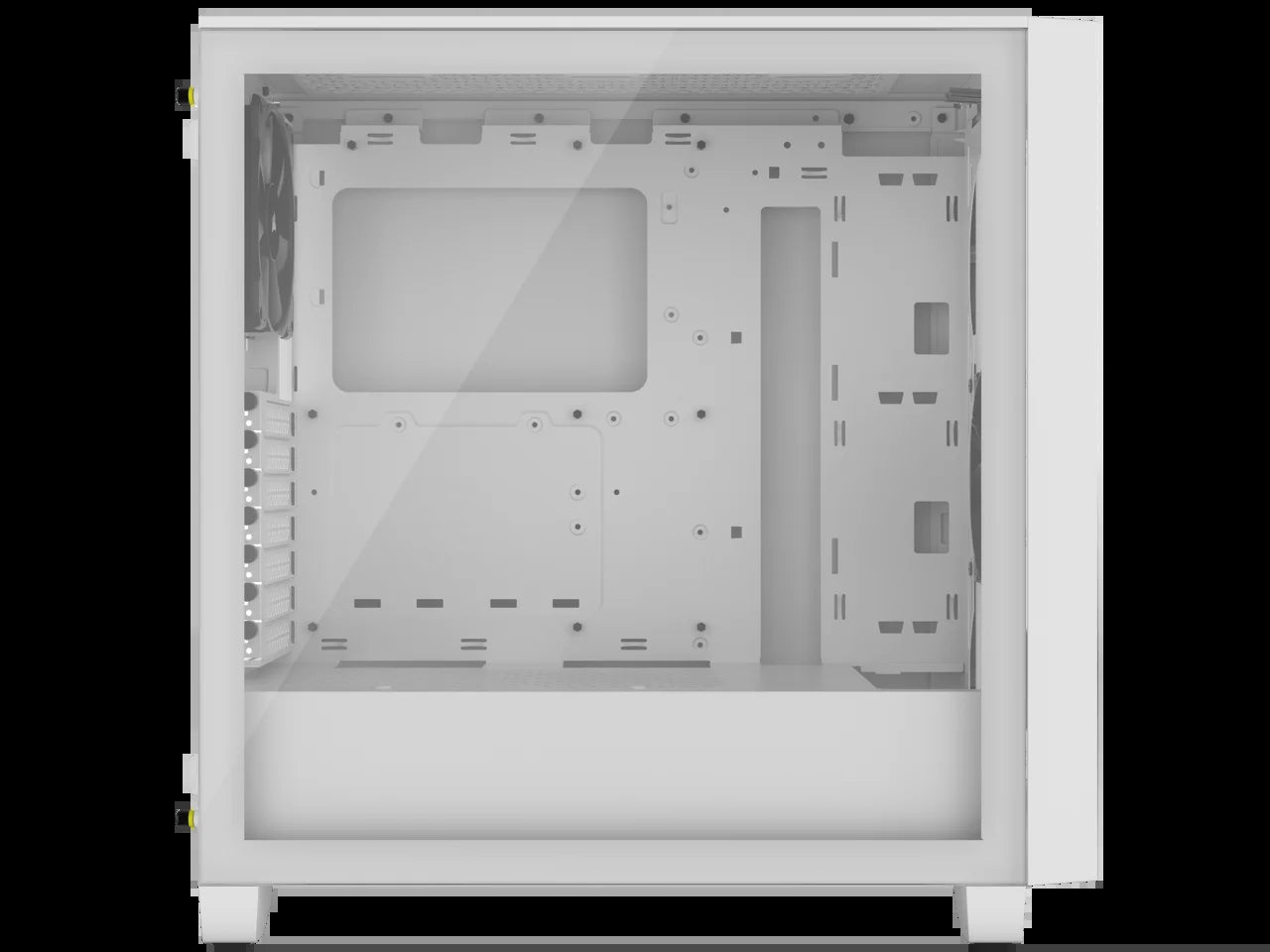 3000D AIRFLOW Mid-Tower PC Case - White - 2X SP120 ELITE Fans - Four-Slot GPU Support – Fits up to 8X 120Mm Fans - High-Airflow Design