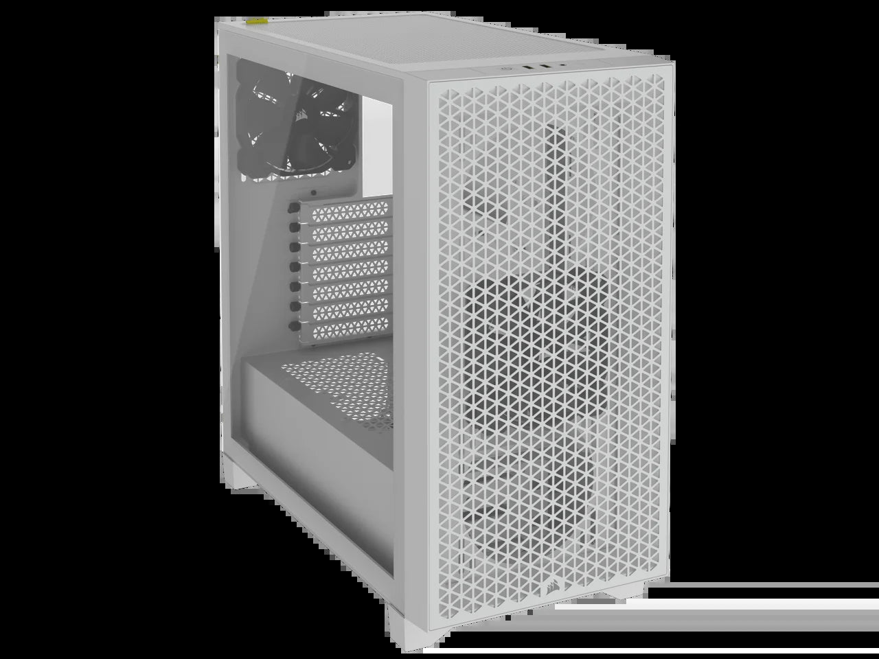 3000D AIRFLOW Mid-Tower PC Case - White - 2X SP120 ELITE Fans - Four-Slot GPU Support – Fits up to 8X 120Mm Fans - High-Airflow Design