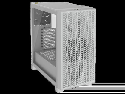 3000D AIRFLOW Mid-Tower PC Case - White - 2X SP120 ELITE Fans - Four-Slot GPU Support – Fits up to 8X 120Mm Fans - High-Airflow Design