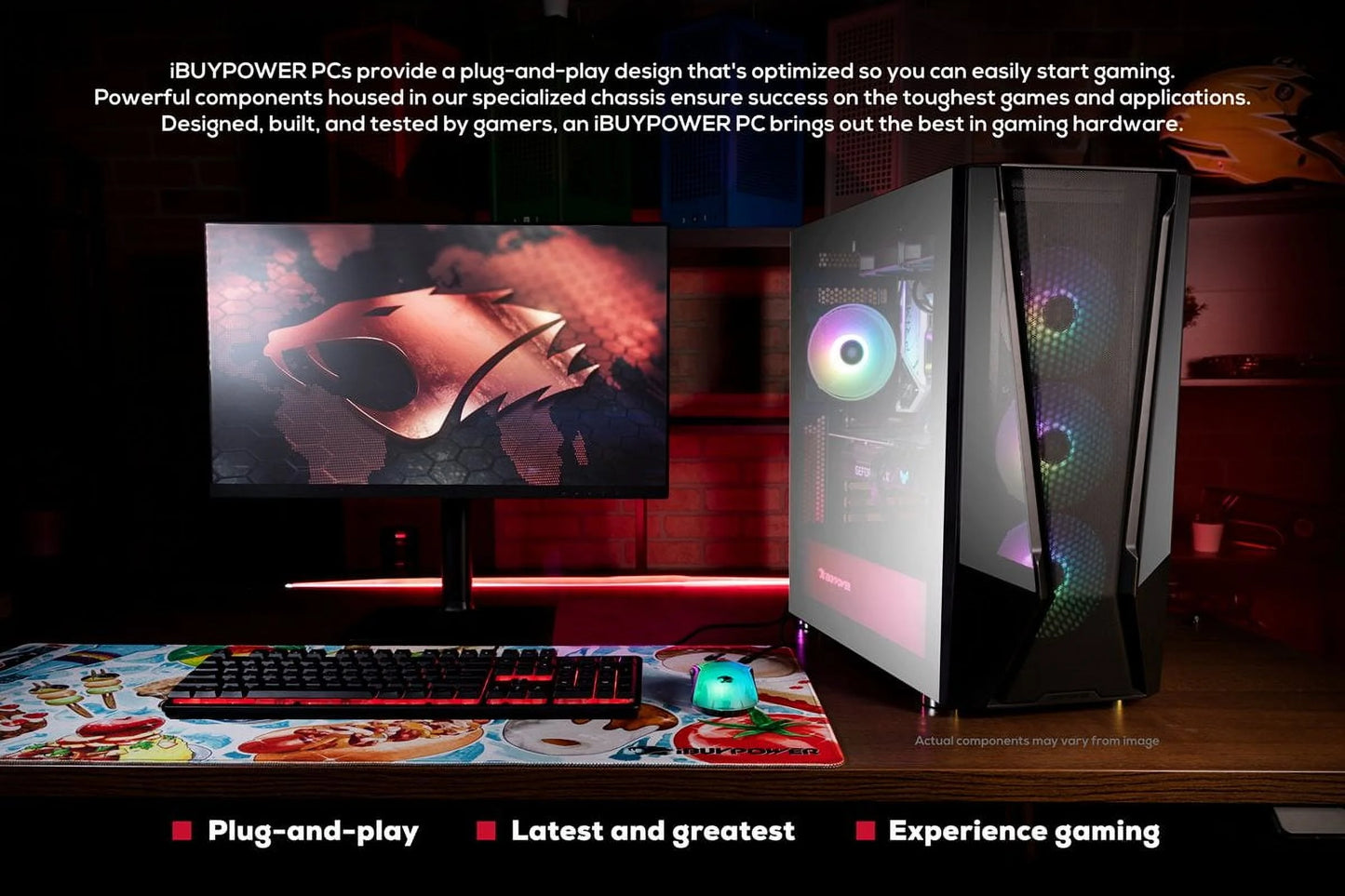 Tracemesh Gaming Desktop, Core I7-13700F, 32GB, 1TB SSD, Black