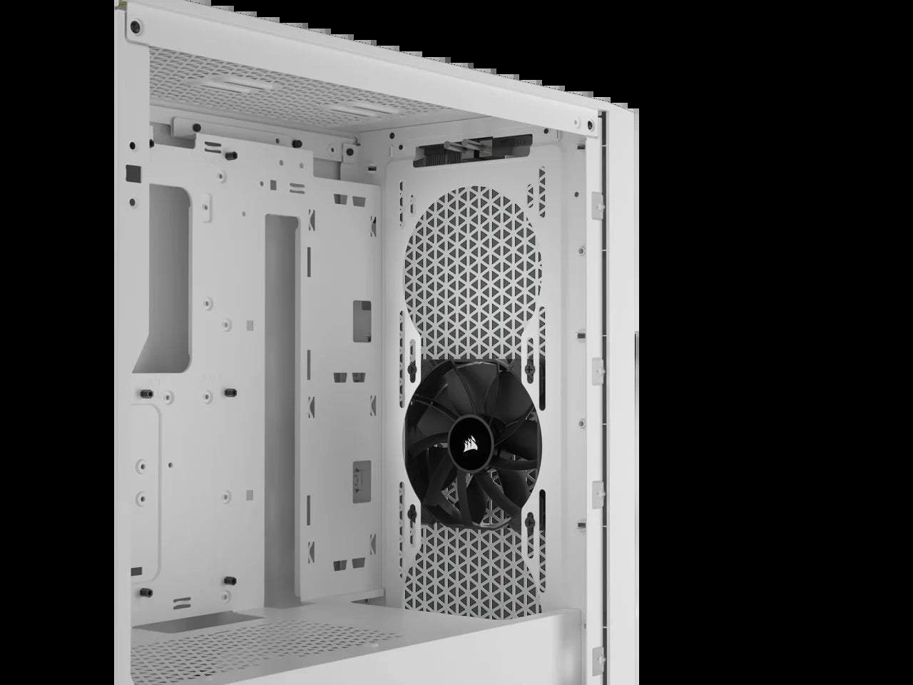 3000D AIRFLOW Mid-Tower PC Case - White - 2X SP120 ELITE Fans - Four-Slot GPU Support – Fits up to 8X 120Mm Fans - High-Airflow Design