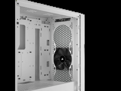 3000D AIRFLOW Mid-Tower PC Case - White - 2X SP120 ELITE Fans - Four-Slot GPU Support – Fits up to 8X 120Mm Fans - High-Airflow Design