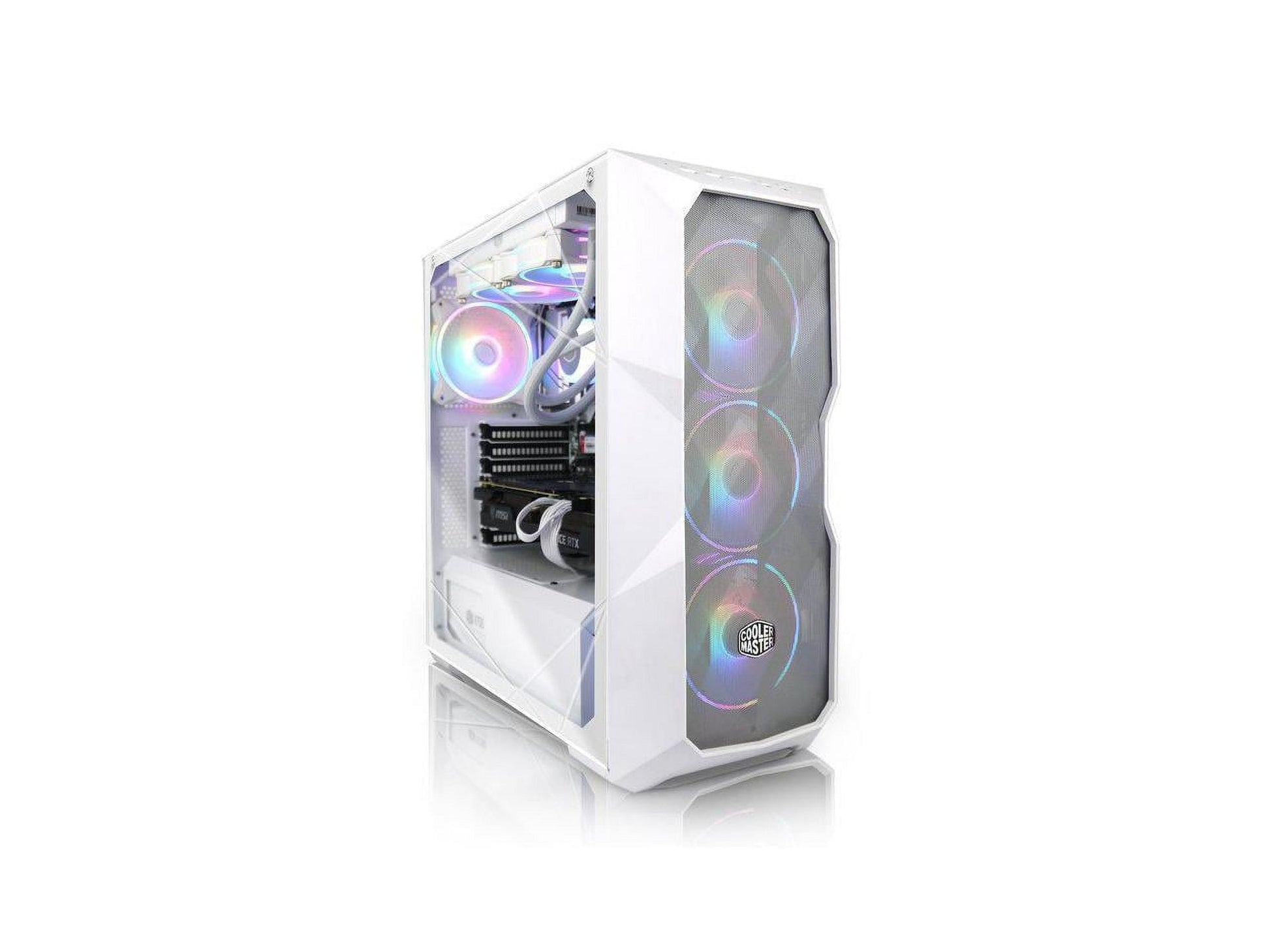 Blizzard Series Gaming PC - Intel Core I9 11900KF NVIDIA Geforce RTX 4060 Ti, 32GB 3600Mhz DDR4, 1TB NVME M.2 SSD, 360Mm Liquid Cooler, ARGB Fans, Wifi/Ac, TD500 Mesh White Case, Windows 11