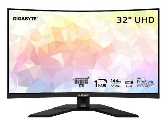 - M32UC - 32" VA Curved Gaming Monitor - UHD 3840X2160 - 144Hz/Oc 160Hz - 1Ms MPRT - AMD Freesync Premium Pro - Type C KVM - HDMI, DP, Type C - Height Adjustable - Black