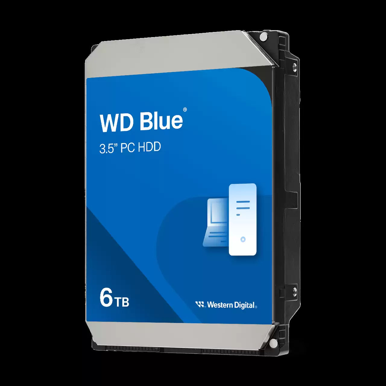 6TB  Blue PC Desktop SATA HDD, 3.5" Internal Hard Drive HDD, 5400 RPM, 256MB Cache, CMR - 60EZAX