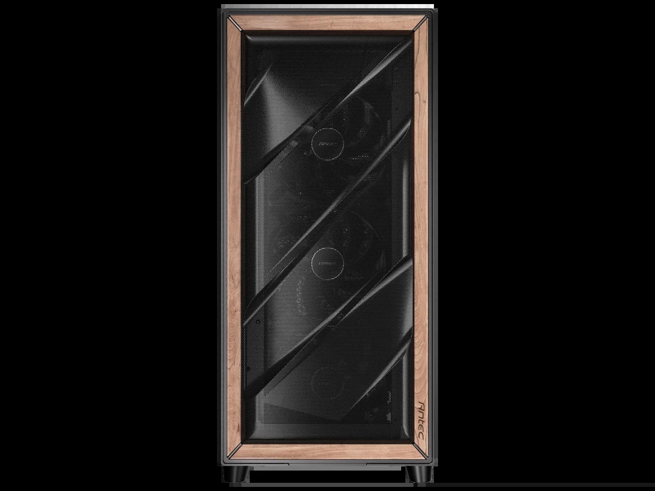 Flux Pro, 6 X PWM Fans Included, High-Airflow Front Panel with Walnut Wood, Ishift PSU 90° Mount, USB3.0 X 2, Type-C, 420Mm Radiator Support, Temp. Display, Full-Tower E-ATX PC Case