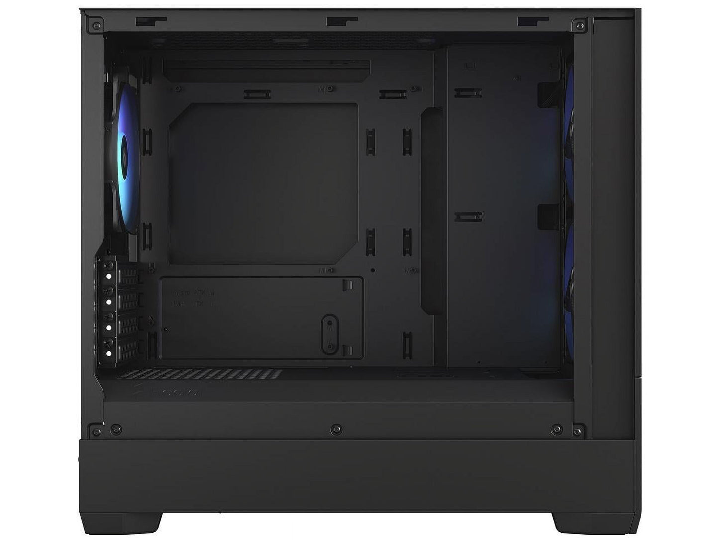 Pop Mini Air RGB Black TG Matx High-Airflow Clear Tempered Glass Window Tower Computer Case