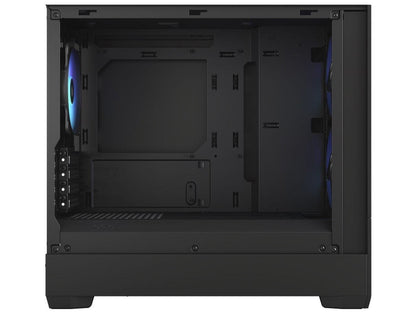 Pop Mini Air RGB Black TG Matx High-Airflow Clear Tempered Glass Window Tower Computer Case