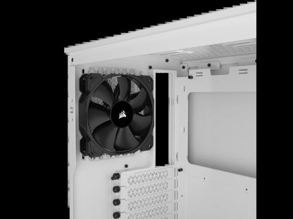 3000D AIRFLOW Mid-Tower PC Case - White - 2X SP120 ELITE Fans - Four-Slot GPU Support – Fits up to 8X 120Mm Fans - High-Airflow Design