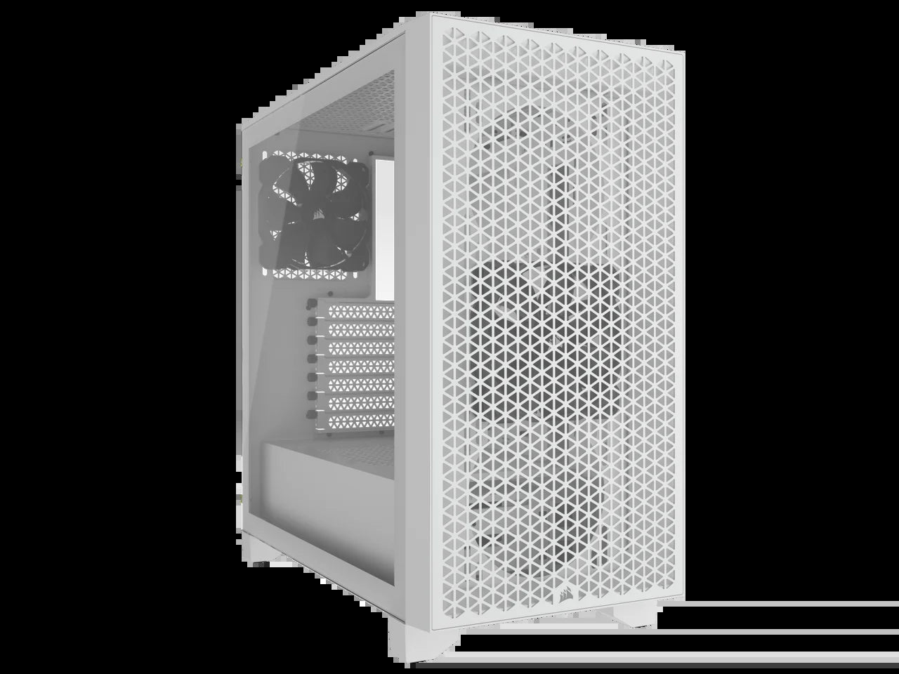 3000D AIRFLOW Mid-Tower PC Case - White - 2X SP120 ELITE Fans - Four-Slot GPU Support – Fits up to 8X 120Mm Fans - High-Airflow Design