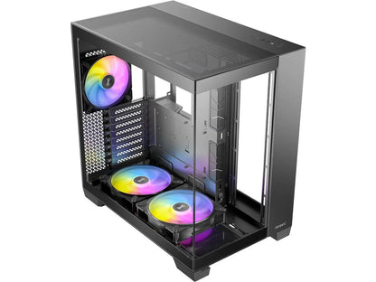 C8 ARGB, 2X TQR 160Mm & 1X TQ 140Mm ARGB PWM Fans Included, Dual-Chamber Layout, Type-C, 360Mm Radiator Support, Seamless TG Front & Side Panels, RTX 40 Compatible, Full-Tower E-ATX PC Case