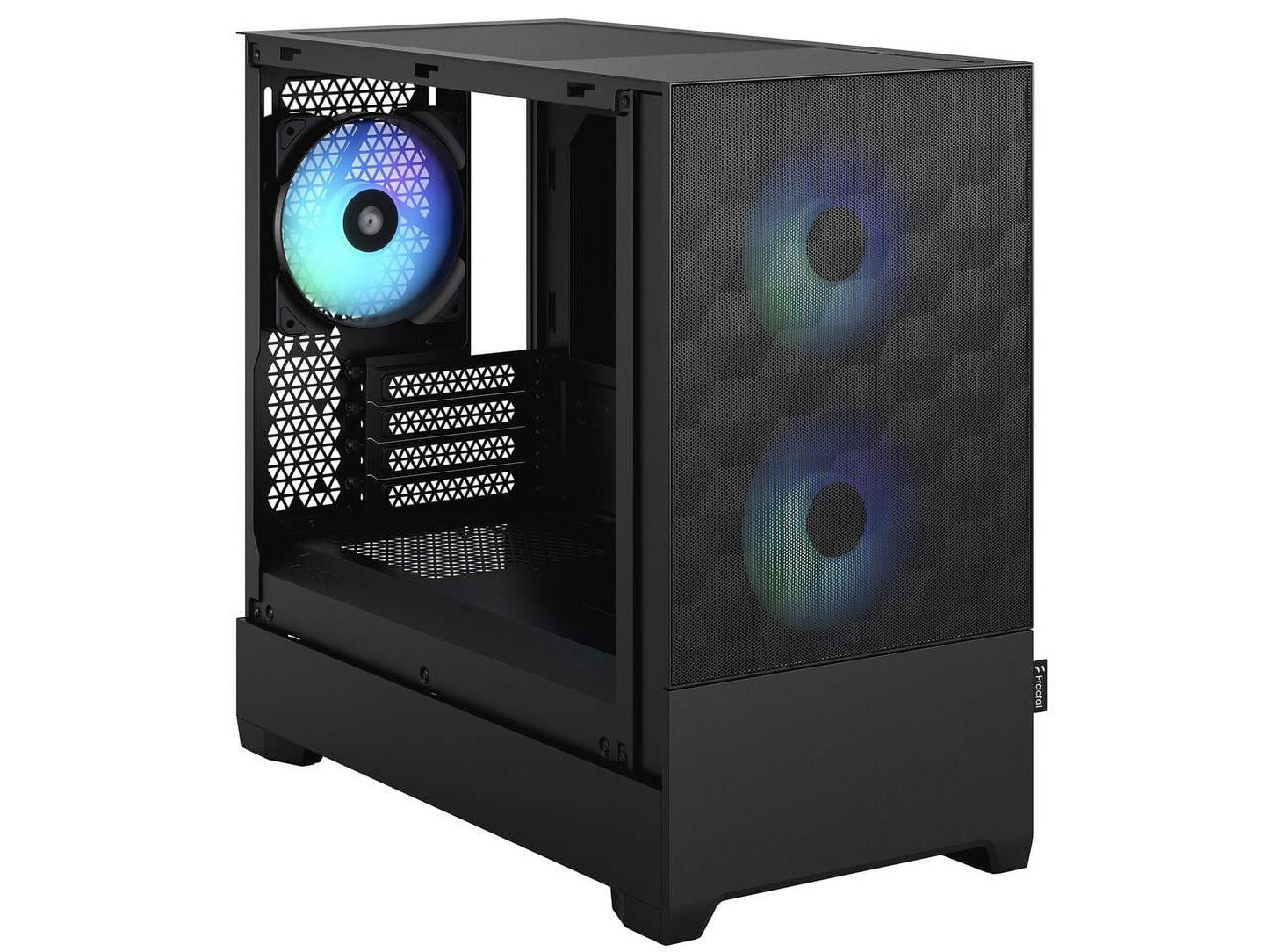 Pop Mini Air RGB Black TG Matx High-Airflow Clear Tempered Glass Window Tower Computer Case