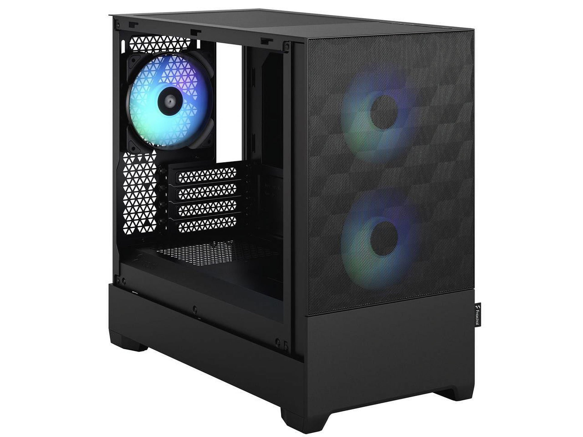 Pop Mini Air RGB Black TG Matx High-Airflow Clear Tempered Glass Window Tower Computer Case