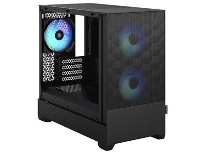 Pop Mini Air RGB Black TG Matx High-Airflow Clear Tempered Glass Window Tower Computer Case
