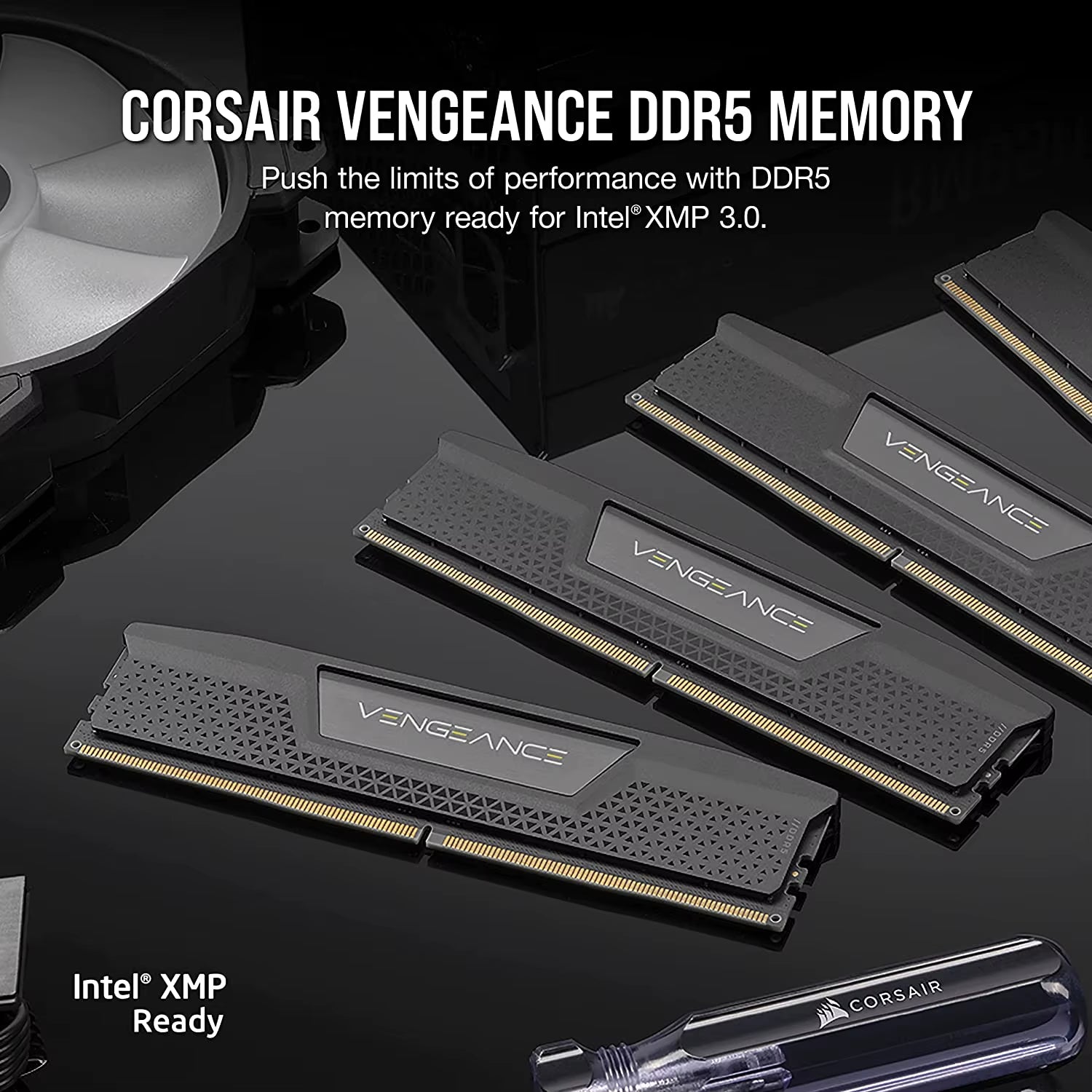 VENGEANCE DDR5 RAM 16GB 5600Mhz 6000Mhz 6400Mhz Intel XMP ICUE Compatible Computer Memory - Black