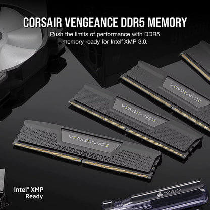 VENGEANCE DDR5 RAM 16GB 5600Mhz 6000Mhz 6400Mhz Intel XMP ICUE Compatible Computer Memory - Black