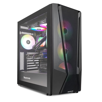 Tracemesh Gaming Desktop, Core I7-13700F, 32GB, 1TB SSD, Black