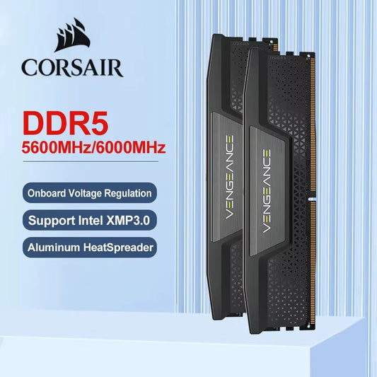VENGEANCE DDR5 RAM 16GB 5600Mhz 6000Mhz 6400Mhz Intel XMP ICUE Compatible Computer Memory - Black