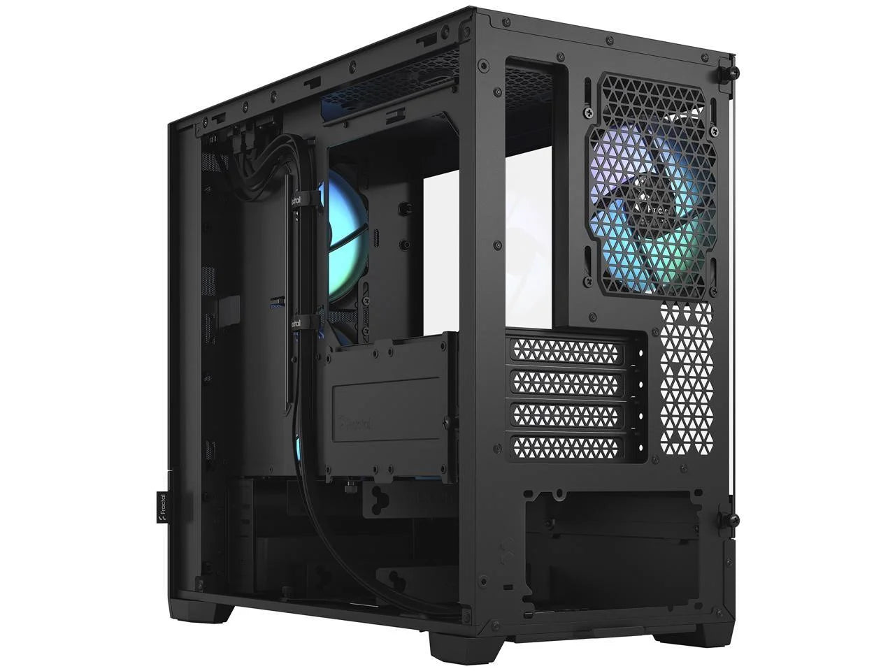 Pop Mini Air RGB Black TG Matx High-Airflow Clear Tempered Glass Window Tower Computer Case