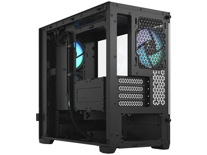 Pop Mini Air RGB Black TG Matx High-Airflow Clear Tempered Glass Window Tower Computer Case
