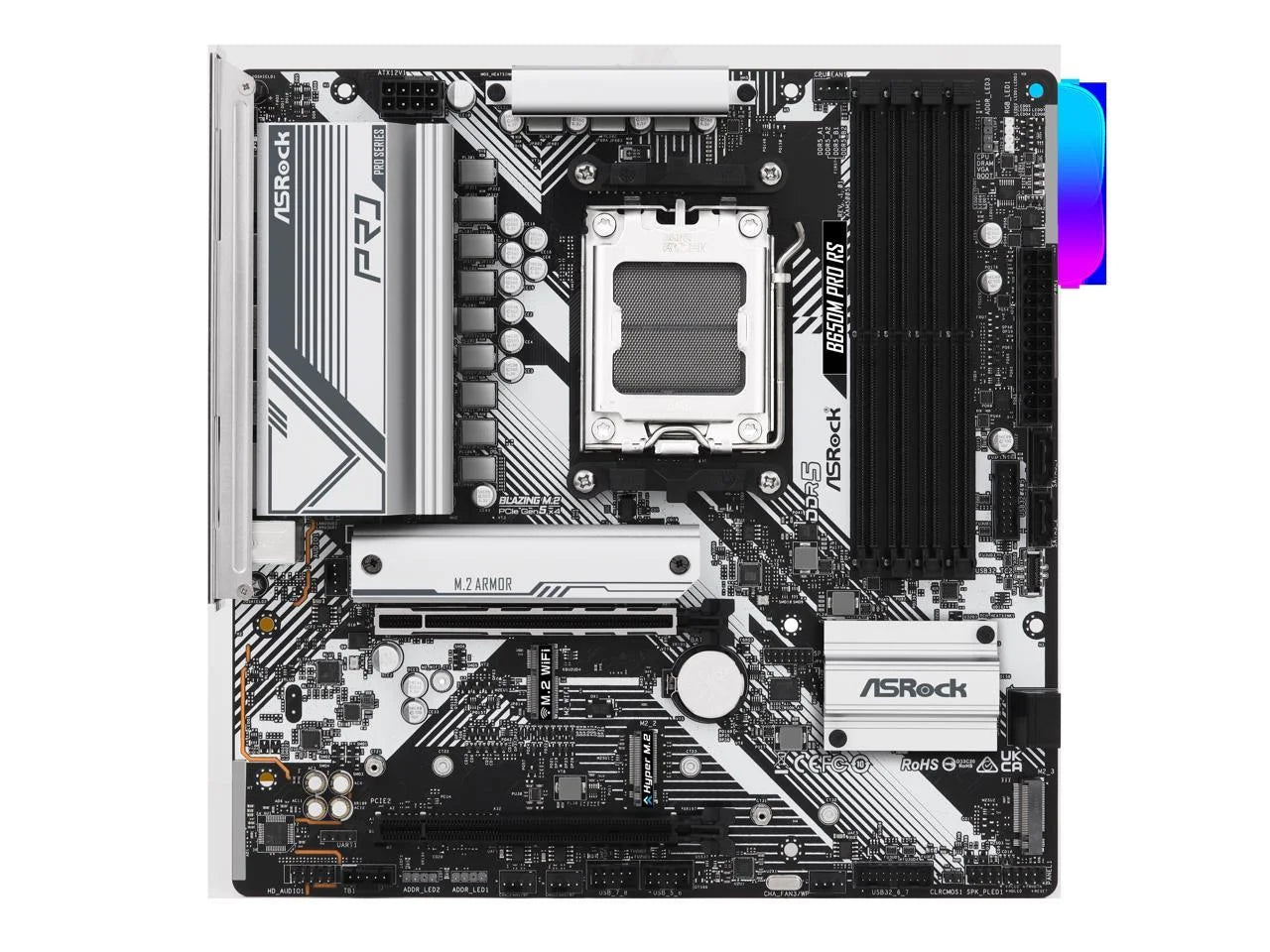 B650M PRO RS AM5 AMD B650 SATA 6Gb/S Micro ATX Motherboard