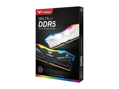Team T-Force Delta RGB 32GB (2 X 16GB) 288-Pin PC RAM DDR5 6400 (PC5 51200) Desktop Memory Model FF3D532G6400HC40BDC01